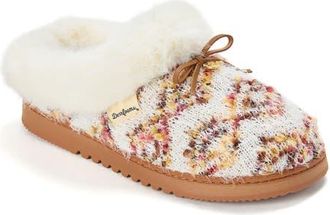 Dearfoams Daphne Knit Clog Slippers in Muslin at Nordstrom, Size X-Large