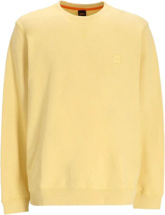 BOSS crew-neck sweatshirt - Yellow