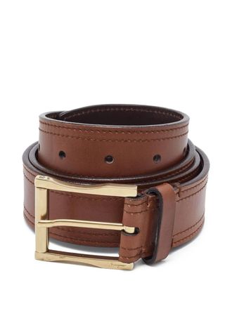 Ferragamo leather belt - men - Leather - One Size - Brown
