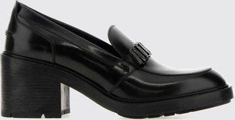 Ferragamo Mocassini penny Vara in pelle spazzolata con tacco medio