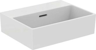 Ideal Lavabo De Mano Extra 450x350x150mm Blanco Con Plus Sin Orificio Para Grifer&iacute;a, Con Rebosadero Standard