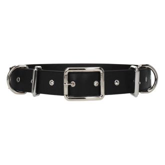 Moschino Leren Riem - Dames - Riemen - Zwart - ONE Size - Leer - Accessoires