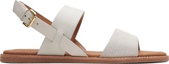 Clarks Womens Karsea Strap Sandal, White Combi, 3 UK