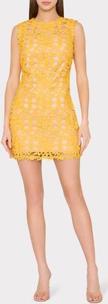 Milly Livia Lace Minidress in Yellow at Nordstrom, Size 10