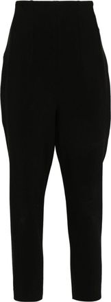 Michael Kors Toreador cropped trousers - women - Polyamide/Elastane/Virgin Wool - 4 - Black