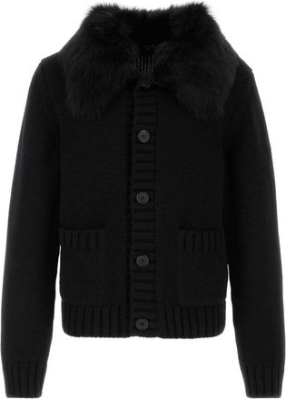Dolce & Gabbana Black Wool Cardigan