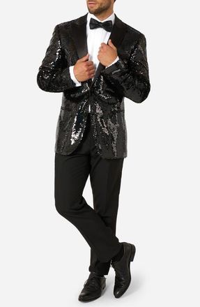 OppoSuits Starblazing Black Sequin Dinner Jacket at Nordstrom, Size 36 Regular