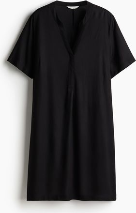 H&M Tunikakleid aus Viskose - Schwarz