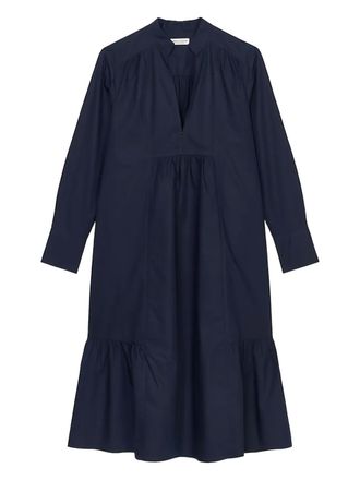Marc O'Polo Gesmockte jurk - Blauw