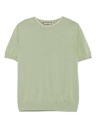 Canali fine-knit T-shirt - Green
