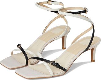 Dolce Vita Bamby Womens Shoes White/Black : 8.5 M, Leather