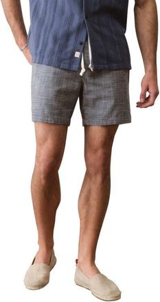 Marine Layer 6-Inch Saturday Beach Shorts in India Ink at Nordstrom, Size Xx-Large
