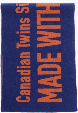 Dsquared2 Embroidered Two-Tone Scarf size Unica