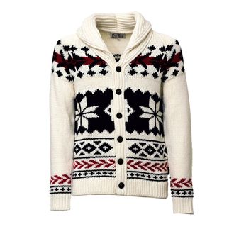 MC2 Saint Barth Geometric Embroidered Wool-Blend Cardigan