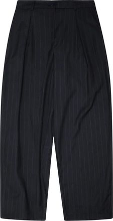 Patrizia Pepe Pantalone Pence Gessato - Dames - Broeken - Zwart - 2XL - Polyester - Broeken