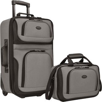 Travelers Choice Us Traveler Rio Expandable 2Pc Luggage Set