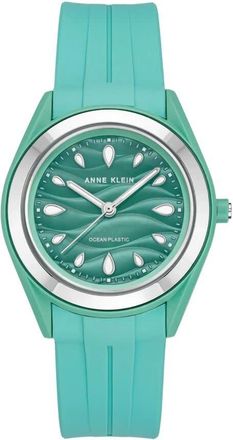Anne Klein Classic Green Dial Ladies Watch AK/3913SVSG