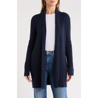 Renee C Rib Knit Sweater Cardigan in Navy at Nordstrom Rack, Size Medium