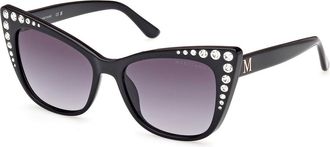 Guess GM00000 01B Womens Sunglasses Black Size 54
