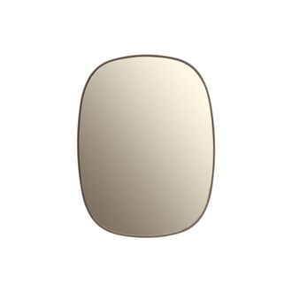 MUUTO Framed Mirror, klein, taupe / taupe Glas
