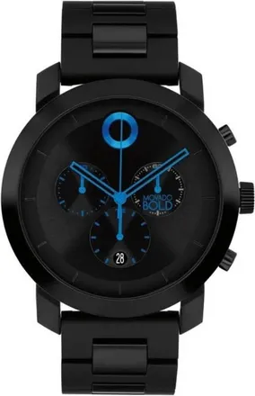 Movado Impulse Chronograph Quartz Black Dial Mens Watch 3601361