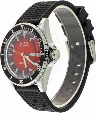 Mido Rood Verloop Wijzerplaat Automatisch Dameshorloge - Dames - Horloges - Rood - ONE Size - Accessoires