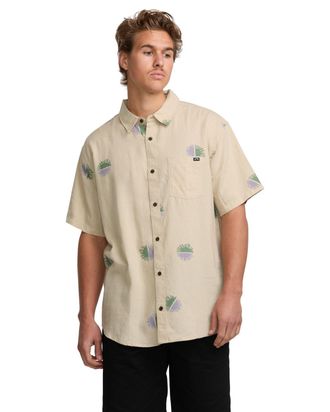 Billabong Funktionshemd BILLABONG Cordoba, Herren, Gr. XXL, US-Gr&ouml;ssen, braun, Obermaterial:55% Leinen, 45% Lyocell;, Hemden Funktionshemd