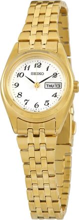 Seiko Essential Quartz White Dial Ladies Watch SUR440