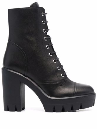 Giuseppe Zanotti Stivaletti con tacco largo - Nero