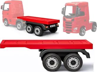 OEM Semirremolque Para Veh&iacute;culo El&eacute;ctrico Hl358 Mercedes Scania Actros Rojo