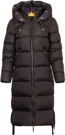 Parajumpers Long Bear Parka met Capuchon - Dames - Parka Jassen - Zwart - XS - Leer - Jassen