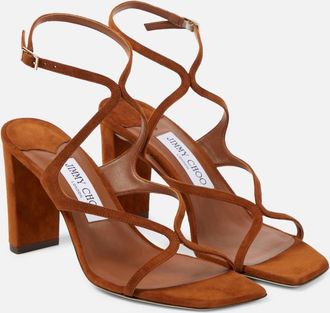 Jimmy Choo London Womens Azie 85 Sandals In Tan