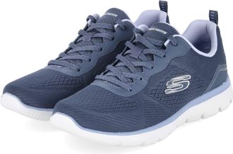 Skechers 150291 NVBL Womens Trainers Low Textile & Synthetic in Blue - Size 35, blue, 3 UK