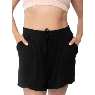 Kindred Bravely Maternity & Postpartum Lounge Short in Black at Nordstrom, Size X-Small