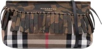 Burberry Pre-owned Cross Body Bags, female, Multicolor, Size: ONE SIZE Pre-owned Canvas crossbody-bags