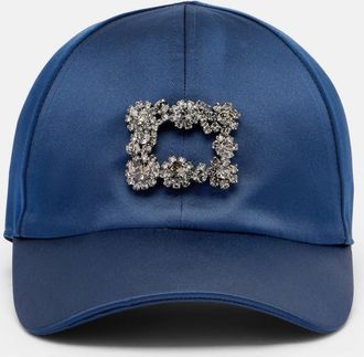 Roger Vivier Cappello da baseball in raso Efflorescenza