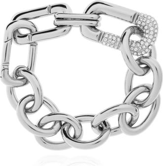 Marc Jacobs Bracelet With Shimmering Crystals - Dames - Armbanden - Grijs - Xs/S - Accessoires