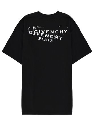Givenchy Logo-Embroidered Cotton T-Shirt - Black
