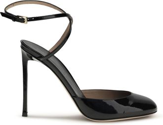 Tom Ford Womens Pumps Selen Patent Black Calf Leather High Heel Shoes