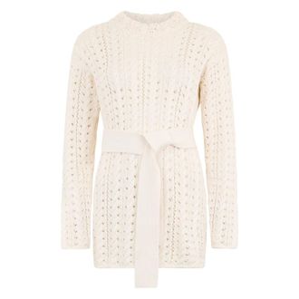 Moorer Dames, Jurken, Beige, Maat: XS Katoen