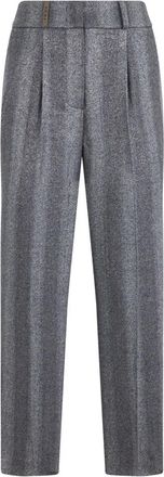 PESERICO Broeken - Dames - Straight fit broeken - Grijs - S - Broeken