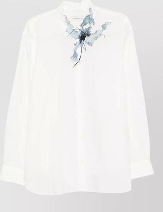 Dries Van Noten floral shirt button down collar cuffs