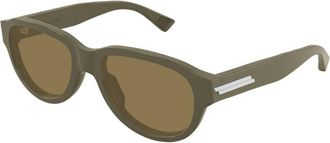 Bottega Veneta BV1410S 003 Mens Sunglasses Grey Size 55