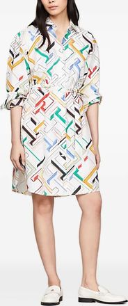 Tommy Hilfiger Chemisier con stampa - Bianco