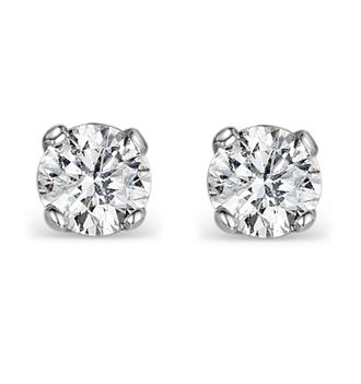 The Diamond Store Diamond Stud Earrings 5.1mm 18K Gold - 1CT - G-H/SI