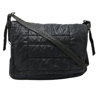 Bottega Veneta Pre-owned Cross Body Bags, unisex, Black, Size: ONE SIZE Pre-owned Nylon Shoulder Bag