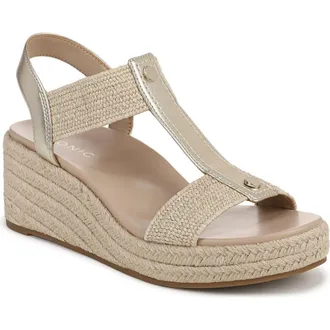 Vionic Calera Wedge Sandal in Gold at Nordstrom Rack, Size 6.5