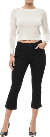 MUGLER Black Bootcut Mid Rise Jeans