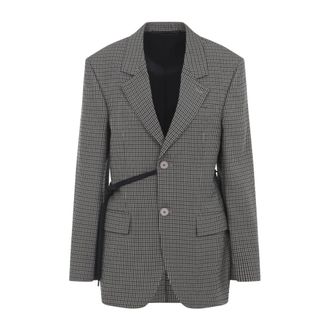 Balenciaga Blazers, female, Multicolor, 2XS, Wrap Tailored Jacket