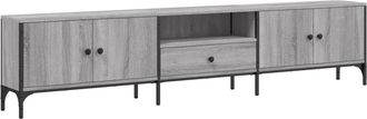 vidaXL Vidaxl - Mueble De Tv Caj&oacute;n Madera Ingenier&iacute;a Gris Sonoma 200x25x44 Cm